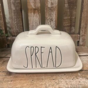Rae Dunn M stamp Baby SPREAD Butter Dish
